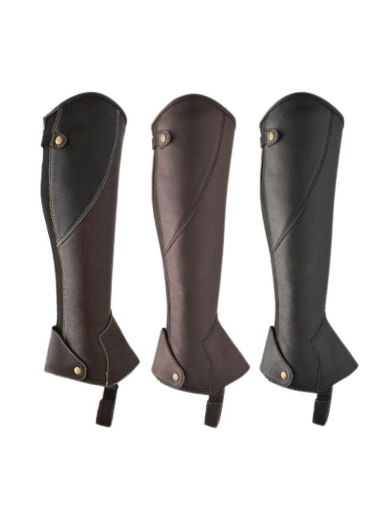 Polaina Lexhis Piel Competicion Negro - Lexhis (2)
