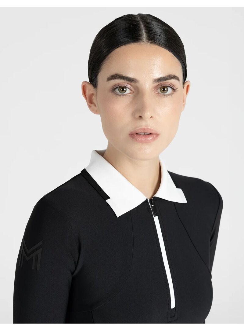 Polo Concept Manga Larga Mujer Negro - Maximilian (6)