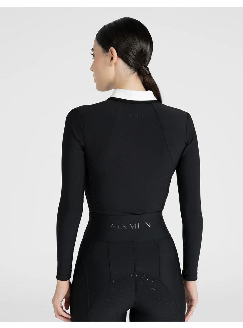 Polo Concept Manga Larga Mujer Negro - Maximilian (3)