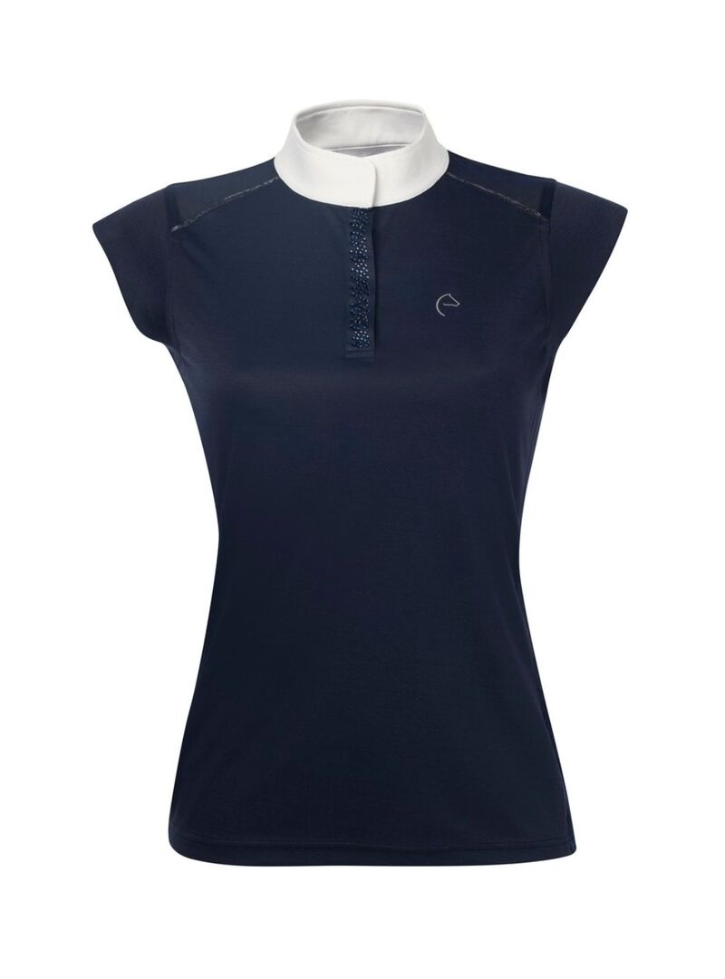 Polo Equithème “Brussels” con Brillantes Mujer Marino - Equitheme
