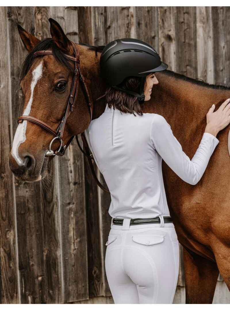 Polo Equithème “Carbourg” Mujer Blanco - Equitheme (3)