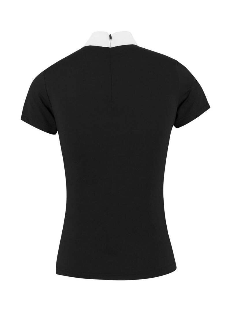 Polo Equithème “Funza” de Manga Corta Mujer Negro - Equitheme (3)