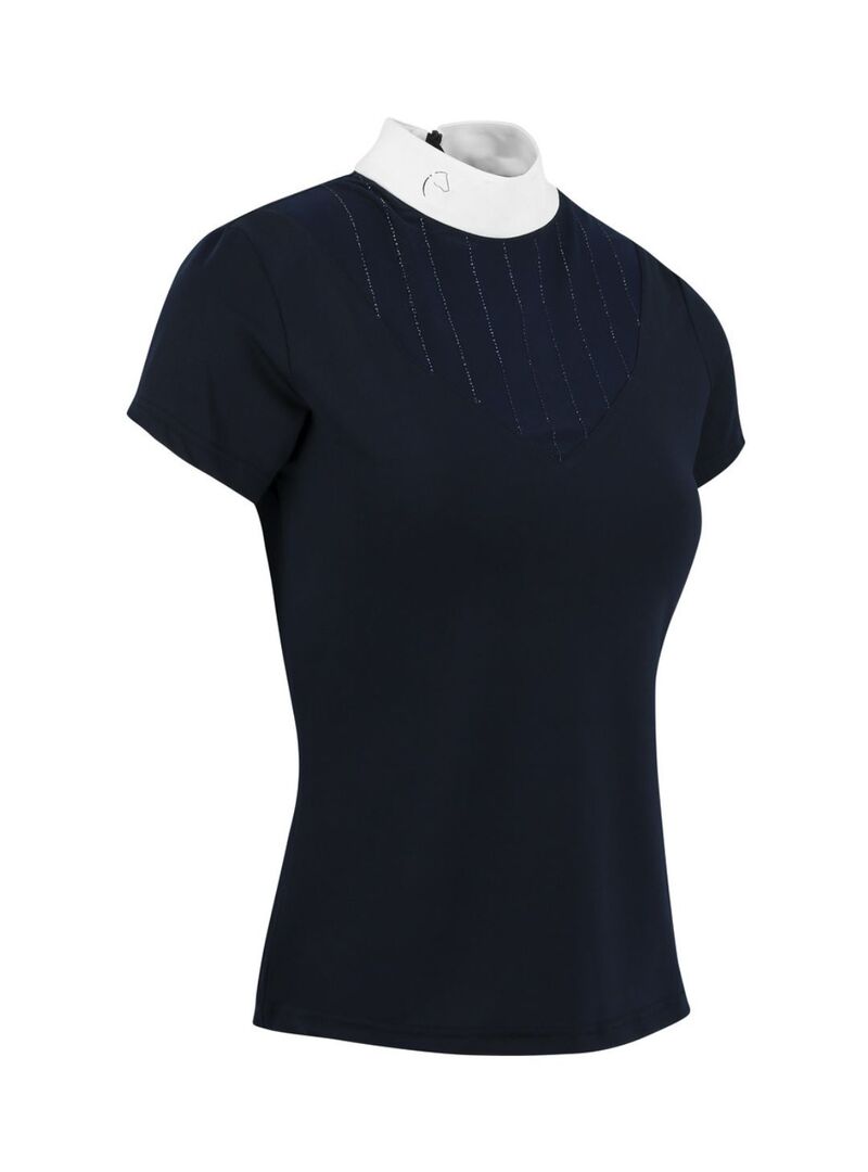 Polo Equithème “Funza” de Manga Corta Mujer Marino - Equitheme (2)