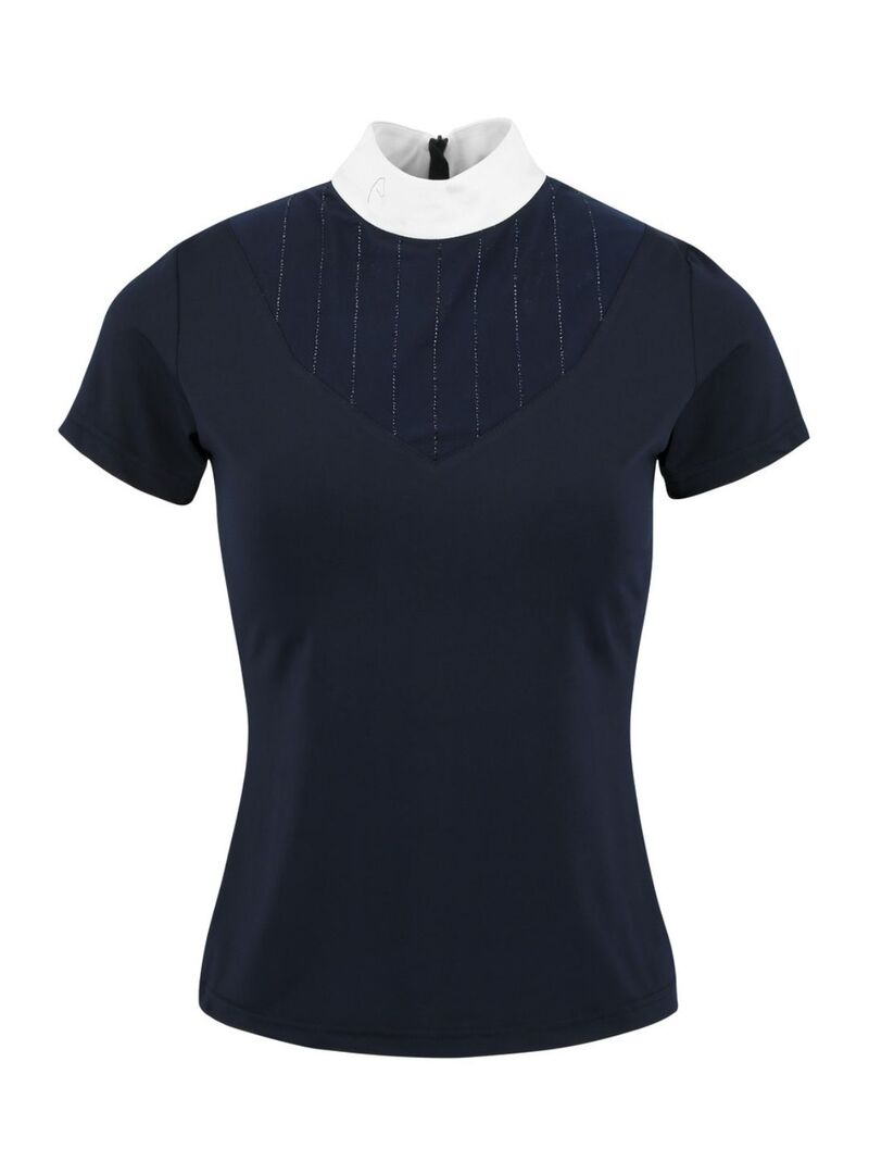 Polo Equithème “Funza” de Manga Corta Mujer Marino - Equitheme (3)