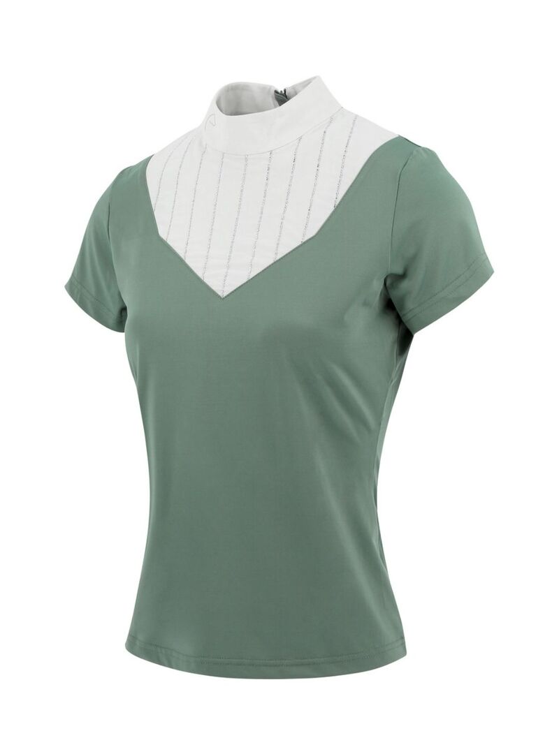 Polo Equithème “Funza” de Manga Corta Mujer Blanco - Equitheme (9)