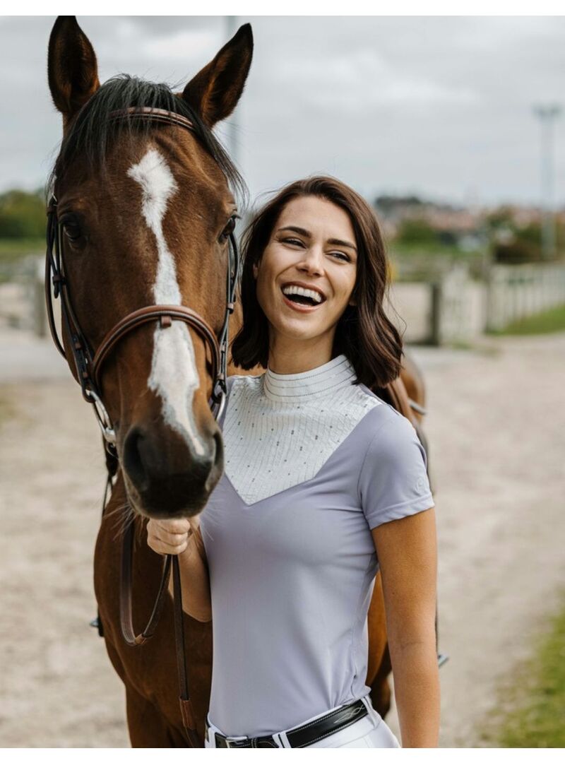 Polo Equithème “Lerma” Mujer Violeta - Equitheme (2)