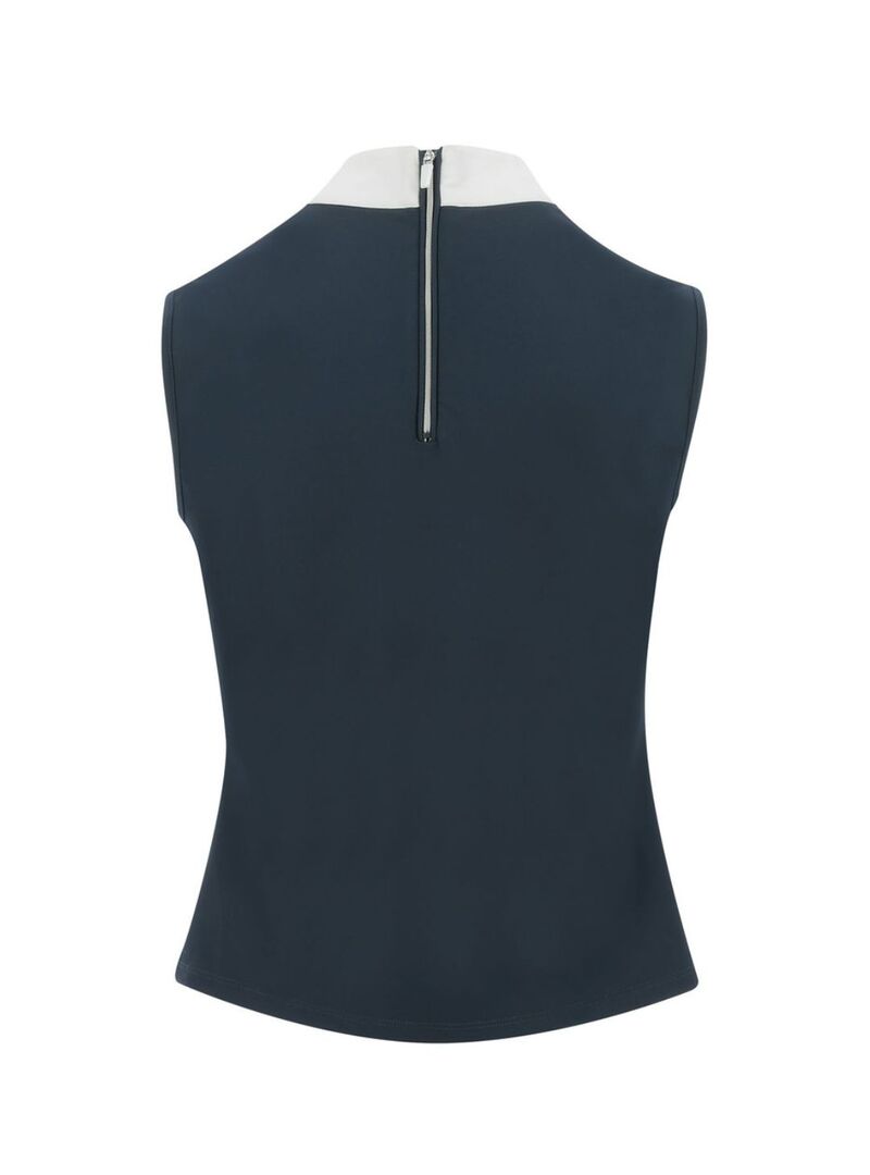 Polo Equithème “Puebla” Mujer Marino/Gris - Equitheme (2)
