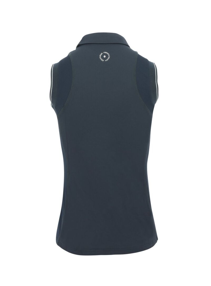 Polo Equithème sin mangas “Sarah” Mujer Marino - Equitheme (5)