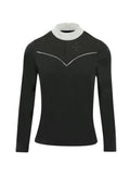 Polo Equithème “Valencia” Mujer Negro - Equitheme