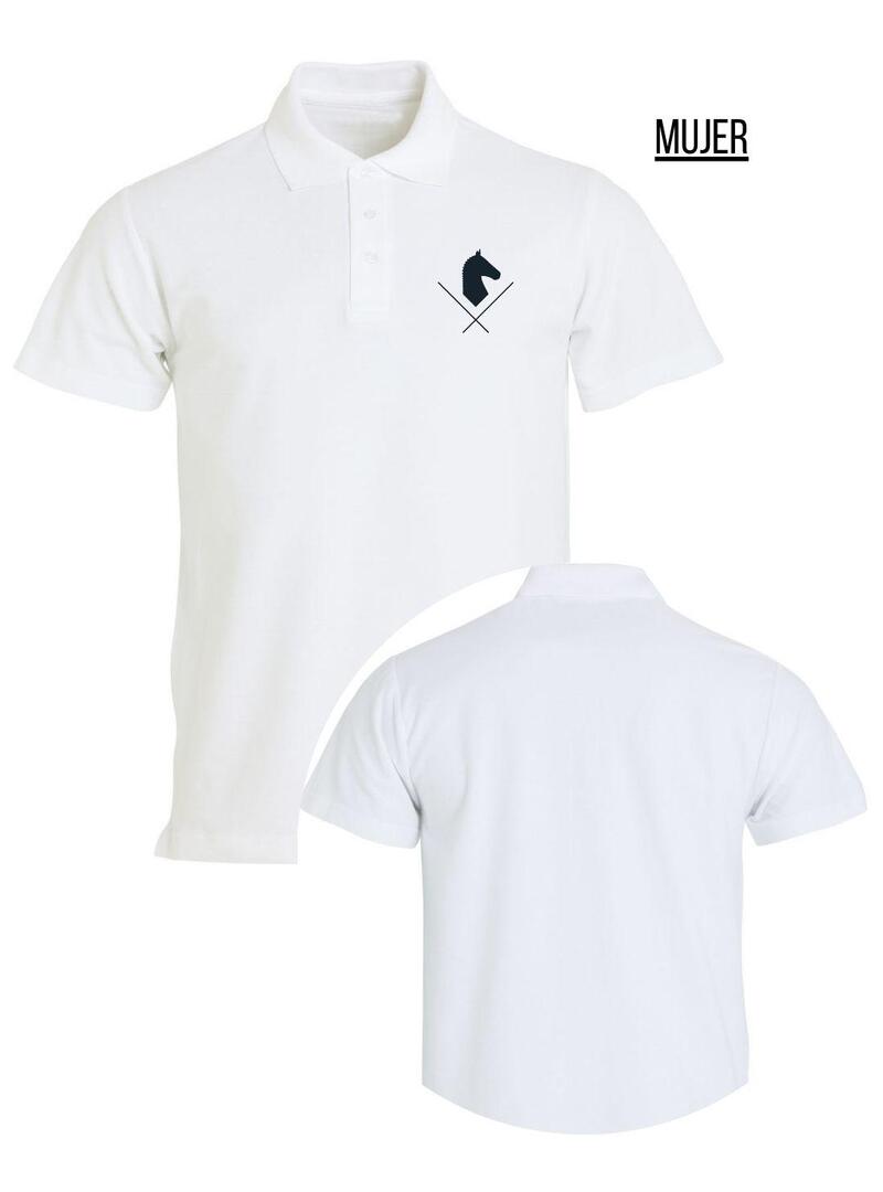 Polo Mujer Rías Baixas Blanco - Tuxe Clubs