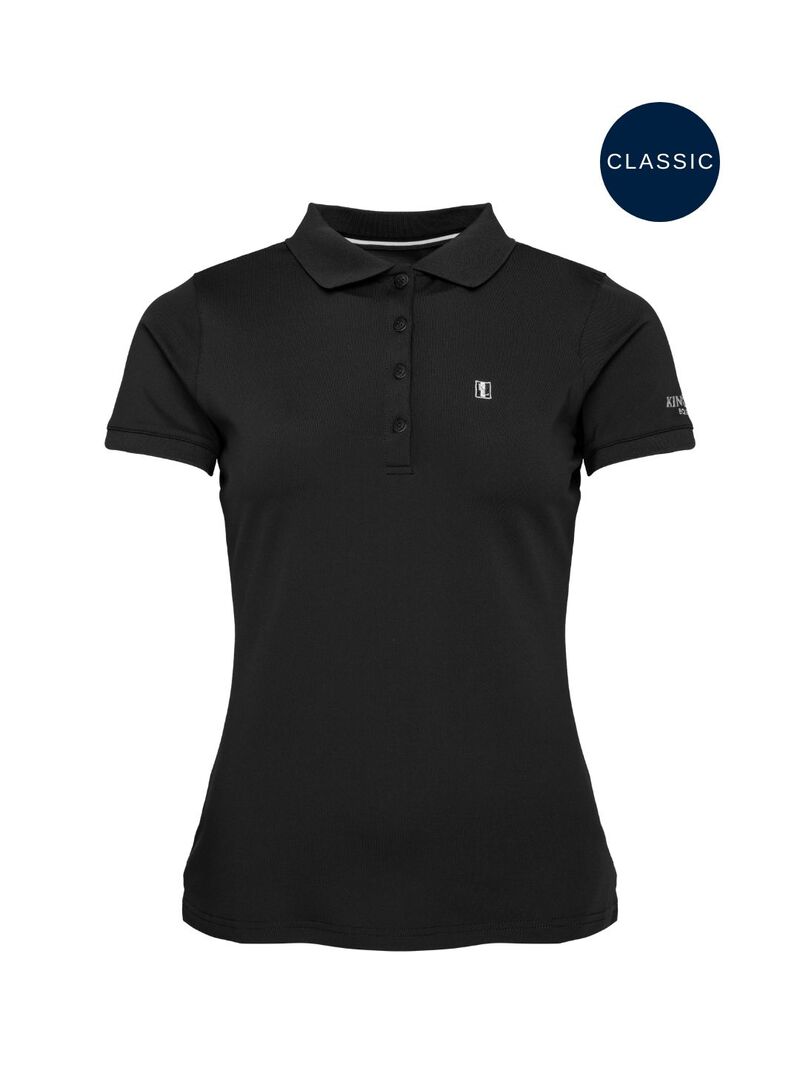 Polo Piqué Mujer Kingsland Classic Negro - Kingsland