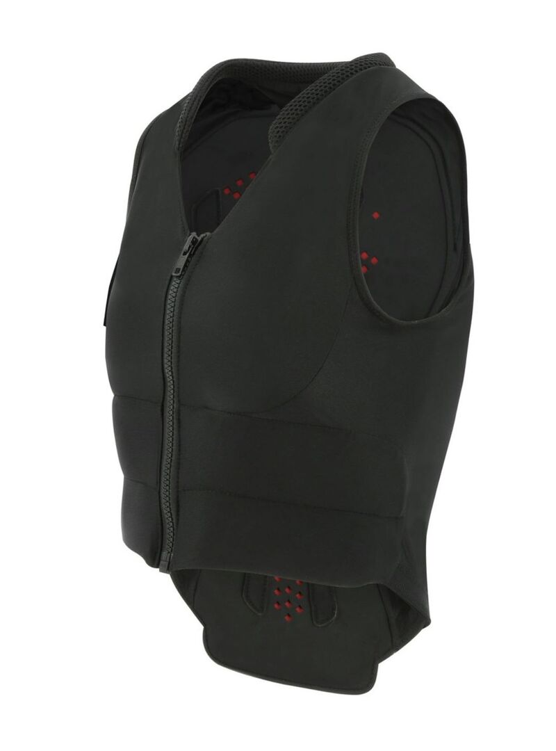 Protección Dorsal Espaldera Equithème “Cox” Junior Negro/Rojo - Equitheme