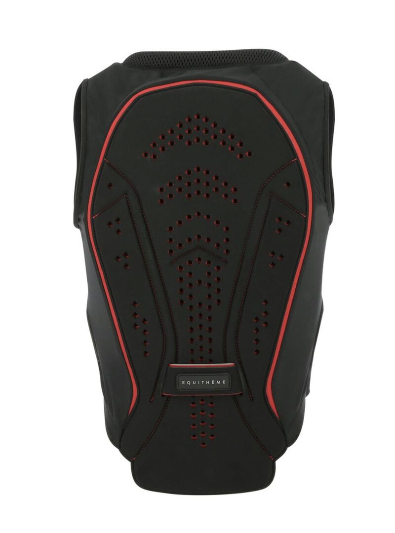 Protección Dorsal Espaldera Equithème “Cox” Junior Negro/Rojo - Equitheme (2)