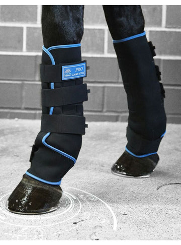 Protectores de Descanso Lami-Cell “Ice Boots” Negro/Azul - Lami-cell