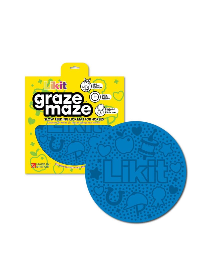 Tapete Para Lamer Likit Graze Maze Azul - Likit