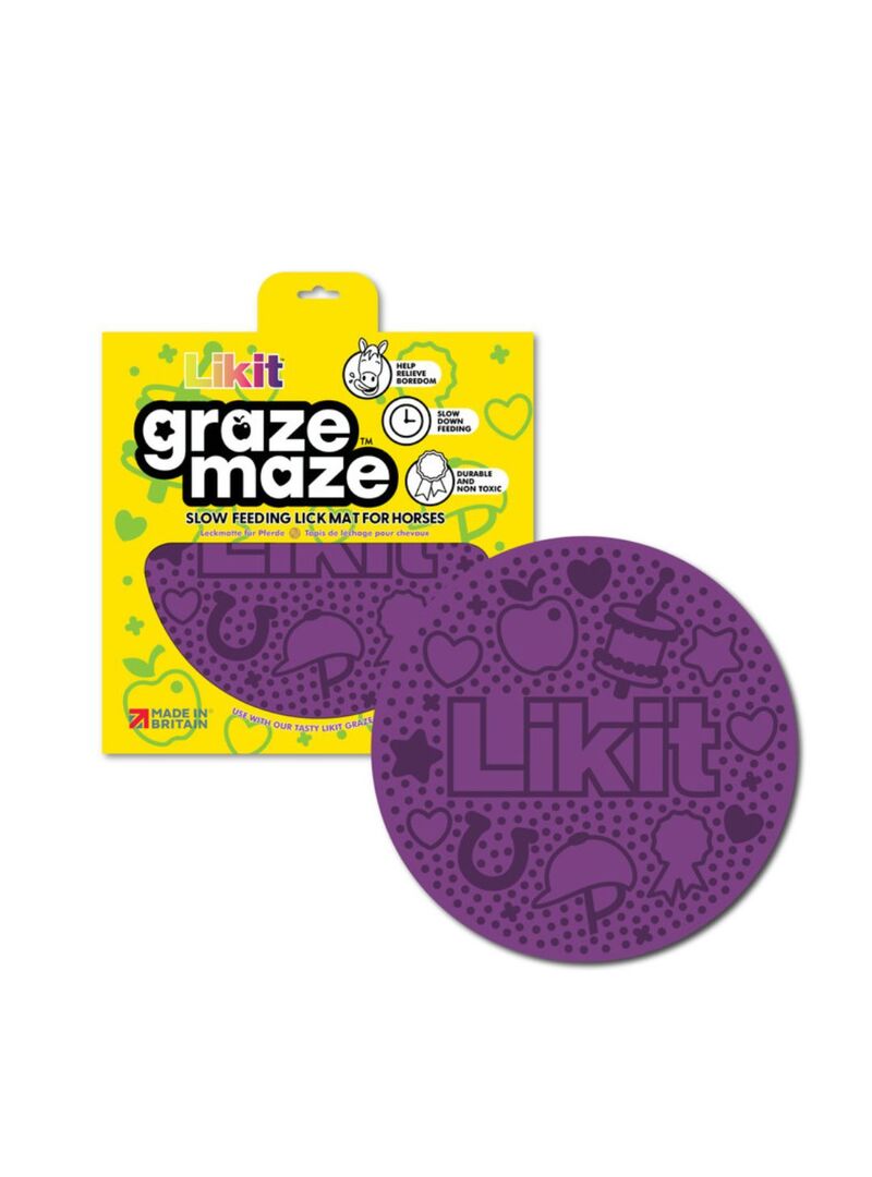 Tapete Para Lamer Likit Graze Maze Violeta - Likit