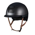 Casco Kask Kooki con barboquejo marrón