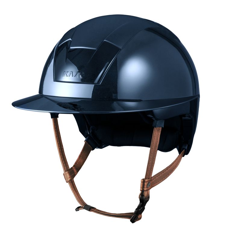 Casco Kask Kooki Lady con barboquejo marrón