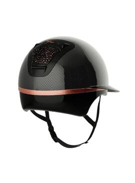 Casco Voronoi sin Proteción Temp Negro Brillo/Rosa