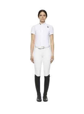 Polo Concurso R-Evo Mujer Cavalleria Toscana Blanco