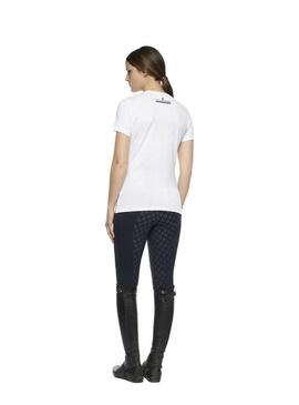 Camiseta Mini Flock Mujer Cavalleria Toscana Blanco