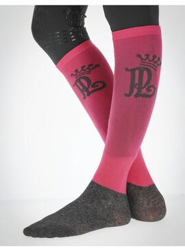 Calcetines “Concours” Penelope Fucsia/Gris