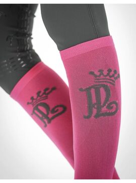 Calcetines “Concours” Penelope Fucsia/Gris