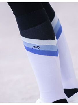 Calcetines Penelope “Fun” Azul/Blanco