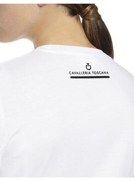 Camiseta Mini Flock Mujer Cavalleria Toscana Blanco