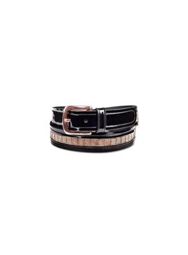 Cinturón Cuero Rosegold Waldhausen Negro