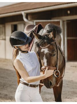 Polo de Malla Equithème “Molly” Mujer Blanco