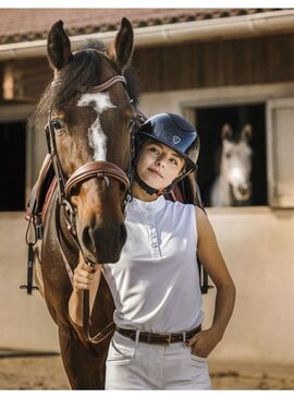 Polo de Malla Equithème “Molly” Mujer Blanco