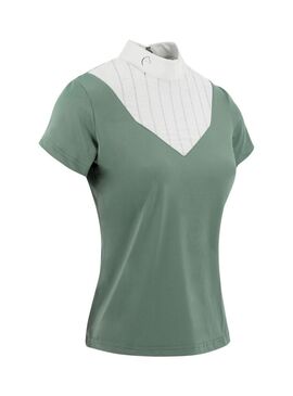 Polo Equithème “Funza” de Manga Corta Mujer Sage Green