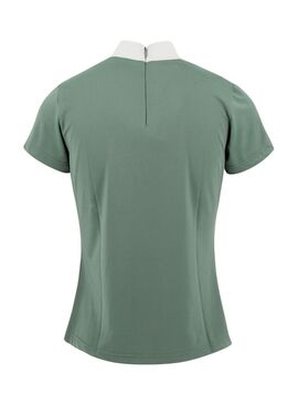 Polo Equithème “Funza” de Manga Corta Mujer Sage Green