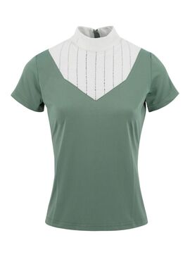 Polo Equithème “Funza” de Manga Corta Mujer Sage Green