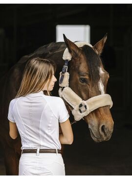 Polo Equithème “Elodia” Mujer Blanco