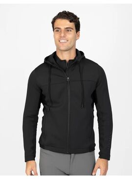 Sudadera con Cremallera Club Hombre Maximilian Negro