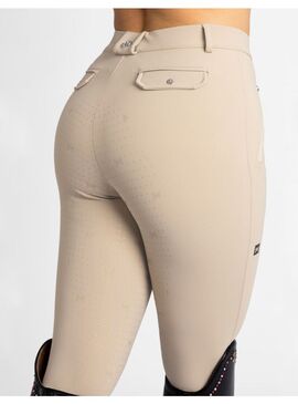 Pantalón Geo Full Grip Mujer Maximilian Beige