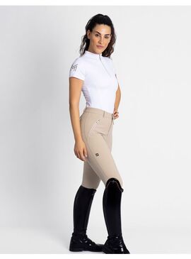 Pantalón Geo Full Grip Mujer Maximilian Beige