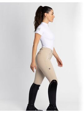 Pantalón Geo Full Grip Mujer Maximilian Beige