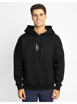 Sudadera con Capucha Icon Unisex Oversized  Maximilian Negro