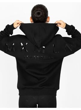 Sudadera con Capucha Icon Unisex Oversized  Maximilian Negro