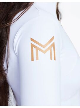 Base Layer Manga Larga Mujer Maximilian Blanco/Dorado