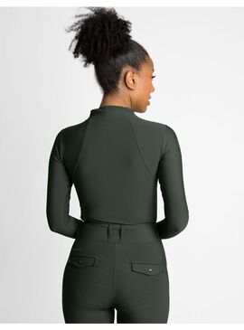 Base Layer Manga Larga Mujer Maximilian Hunter Green