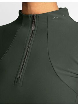 Base Layer Manga Larga Mujer Maximilian Hunter Green