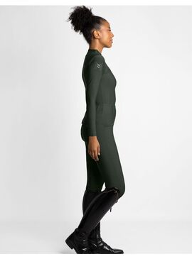 Base Layer Manga Larga Mujer Maximilian Hunter Green