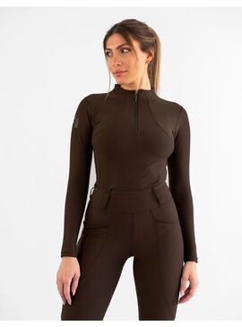 Base Layer Manga Larga Mujer Maximilian Chocolate