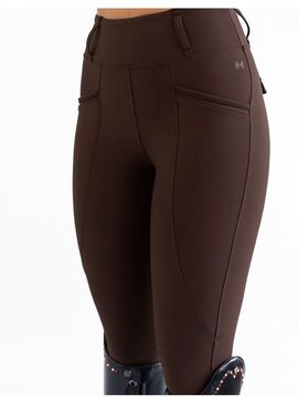 Mallas Pro Riding Full Grip Mujer Maximilian Chocolate