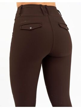 Mallas Pro Riding Full Grip Mujer Maximilian Chocolate