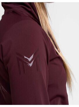 Sudadera con Cremallera Reflection Mujer Maximilian Burdeos